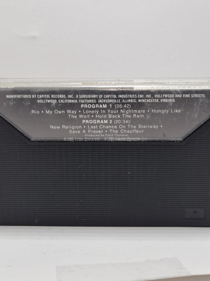 DURAN DURAN Rio Cassette Tape 1982 Tritec Music Foto 2 de 4