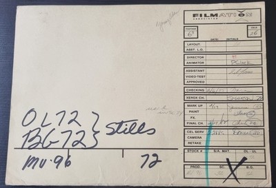 1980er He-Man Masters Universe Animation Production Folder 5x Layout Art MOTU