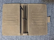 Planner Perfect Traveler's Notebook w/Card Holders/Zippered Pocket-Brown Pebbled