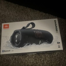 JBL Charge 6 Portable Bluetooth Waterproof Speaker Black Carrying Strap Cylinder