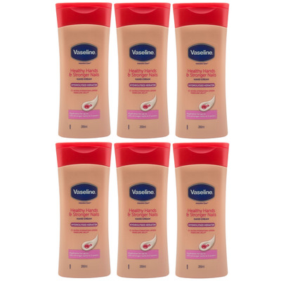 Vaseline Intensive Care Healthy Hands Stronger Nails Handcreme 200ml - 6er Pack