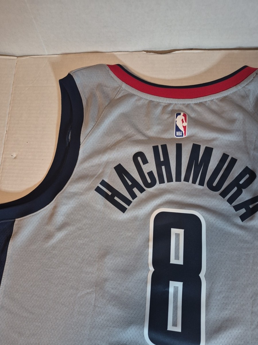 Washington Wizards Jersey, # 8 Rui Hachimura, Nike 2XL Grey, Rare