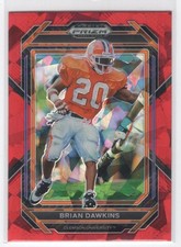 2023 Panini Prizm Draft Picks Prizms Red Ice Brian Dawkins Clemson Tigers #11