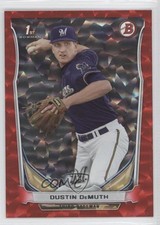 2014 Bowman Draft Red Ice 119/150 Dustin DeMuth #DP125 0l2