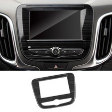 Marco de navegación de consola central de titanio negro para Chevrolet Equinox 2018~2020