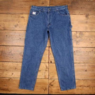 Vintage USA Zwickel Jeans 40x34 blau 90er Tapered Straight Denim