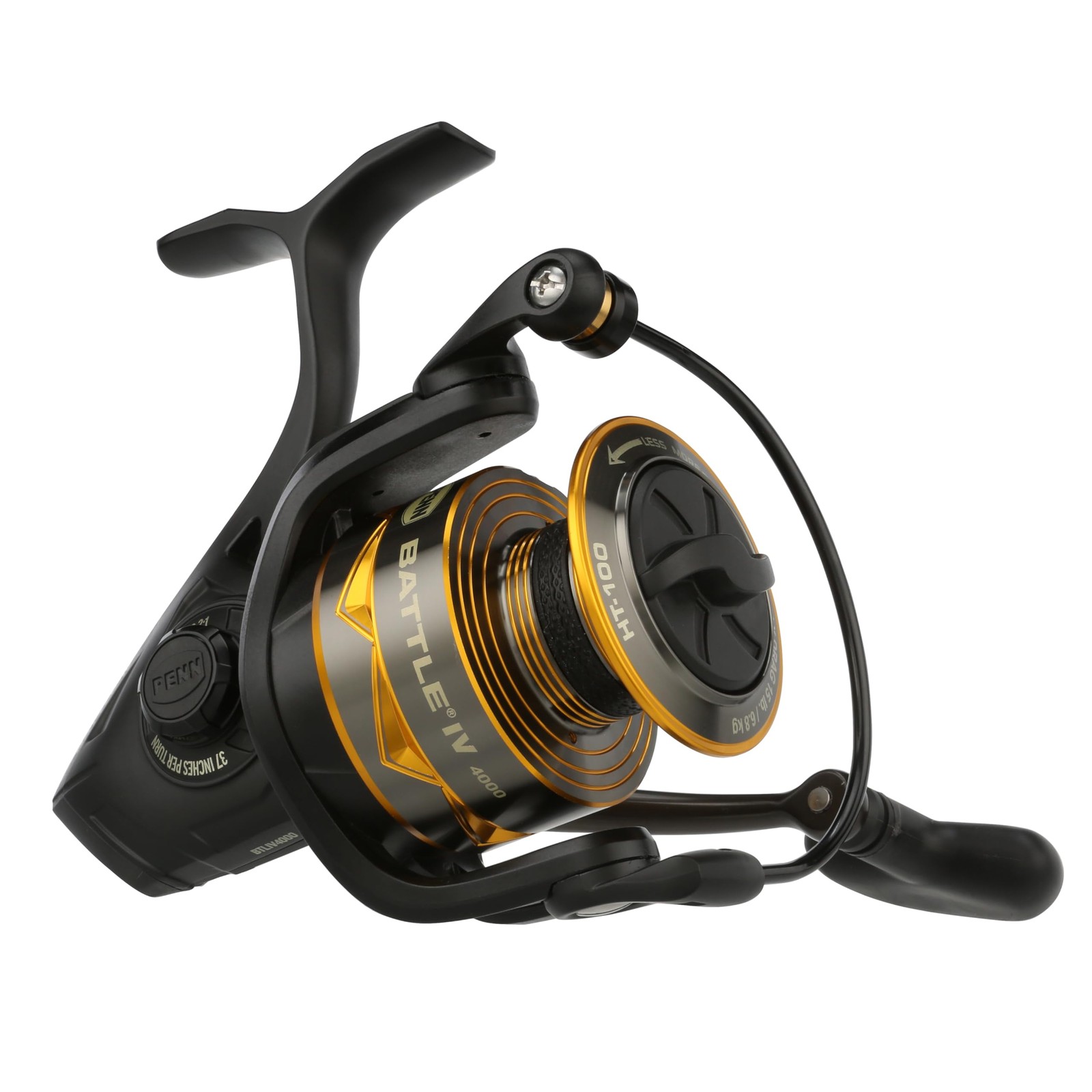 Penn Battle Iv Spinning Fishing Reel 4000 Size Durable Saltw