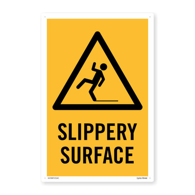 Caution Slippery Surface Sticker Decal XV