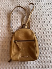 Used Small Leather Rucksack, Tan, Good Condition, Stilord Brand