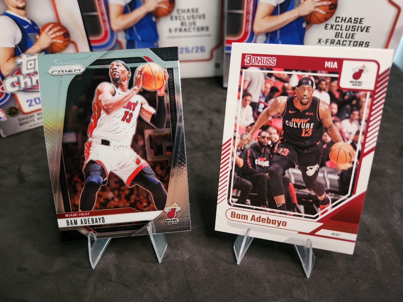 Bam Adebayo Lot (2) Panini Prizm + Donruss Miami Heat NBA Cards