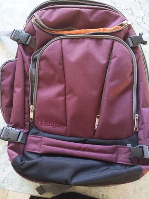 EUC eBags Mother Lode Full Size Convertible Travel Backpack Luggage Eggplant NWT