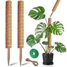 Moss Pole, 2Pack 21 Inch Plant Support Stakes for Indoor Plants, Monstera Pla...