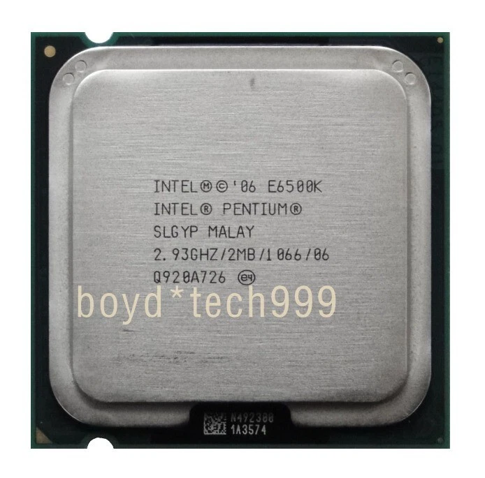 Intel Pentium E6500K CPU 2.93 GHz 2 cores Socket LGA775 SLGYP 1066 MHz Processor - Image 4 of 4