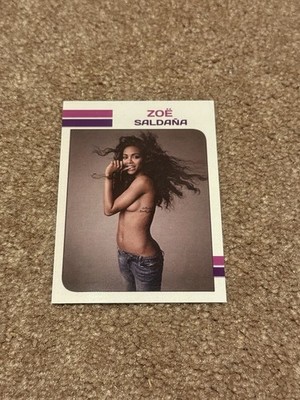 Zoe Saldana Guardians Actress Hot Sexy Custom Rookie Trading Card RC