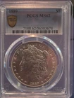 1889-P Morgan Silver Dollar Freshly graded  PCGS MS62 Gold Shield Graded 01/26