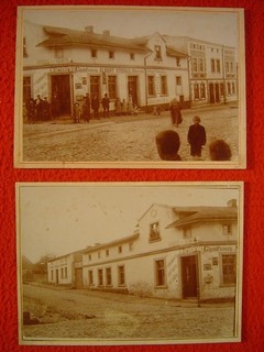 PUDEWITZ=POBIEDZISKA (POSEN) – GASTHAUS VON ALBERT STEINKE – 2 sehr rare Fotos