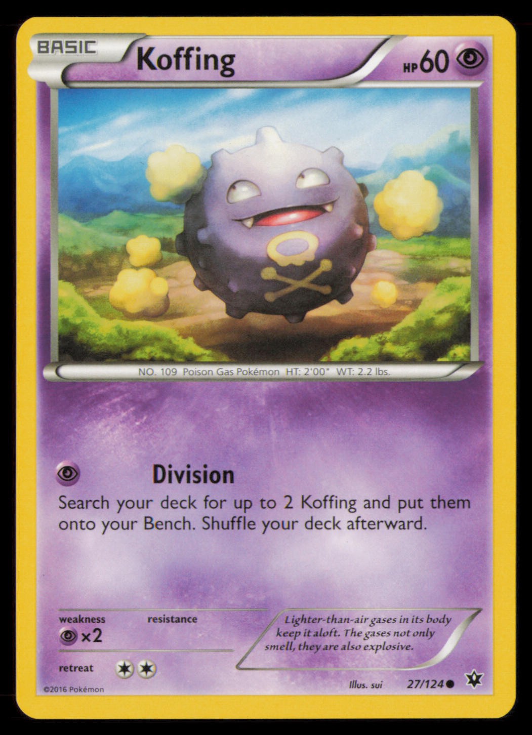 Koffing 27/124 Common Fates Collide Pokemon Lightly Played