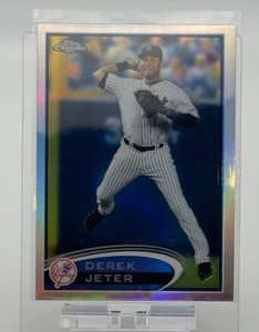 2012 Topps Chrome Refractor Derek Jeter Card #84 New York Yankees