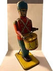Vintage 1930's Wolverine #27 Drum Major Tin Wind Up Toy, WORKS!