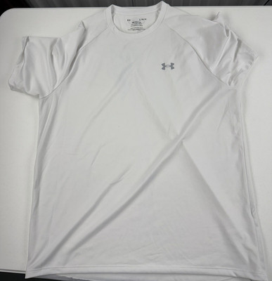 Under Armour The Tech Tee Men's L White Lightweight Crew Neck Short Sleeve