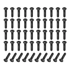 50 Pcs M4-0.7x20mm Button Head Socket Cap Bolts Screws 10.9 Grade Alloy Steel