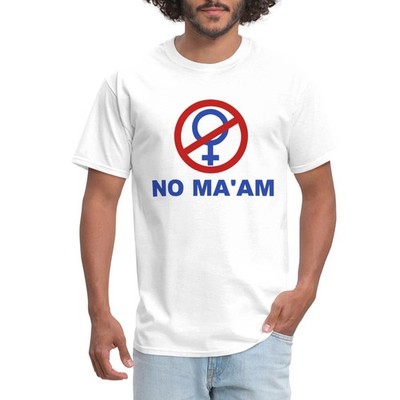 No Maam Funny Halloween Costume Men's T-Shirt