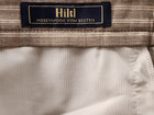 Hiltl Men's Tan with Cream Striped Jean Lightweight WOOL 36W/32L Made in GERMANY — photo 7