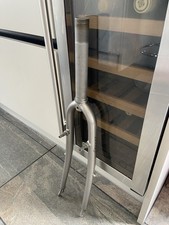 Grey   Steel Bike 700c Hybrid  forks 1” 1/8 Threaded With Brake Pivots