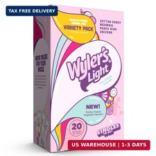 Wyler's Light Singles to Go Powder Packets, Water Drink Mix, Variety Pack, Water