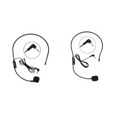 2-Pack Headset Microphone for Voice Amplifier, Teachers, Presenters - Lightwe...