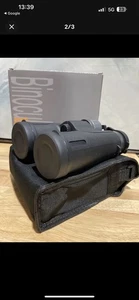 12x42 HD Jumelles pour adultes avec adaptateur téléphonique amélioré & Tripode