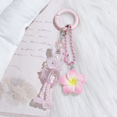 Sweet Colorful Flower Keychain Cute Flower Keychains Pendant Backpack Decoration