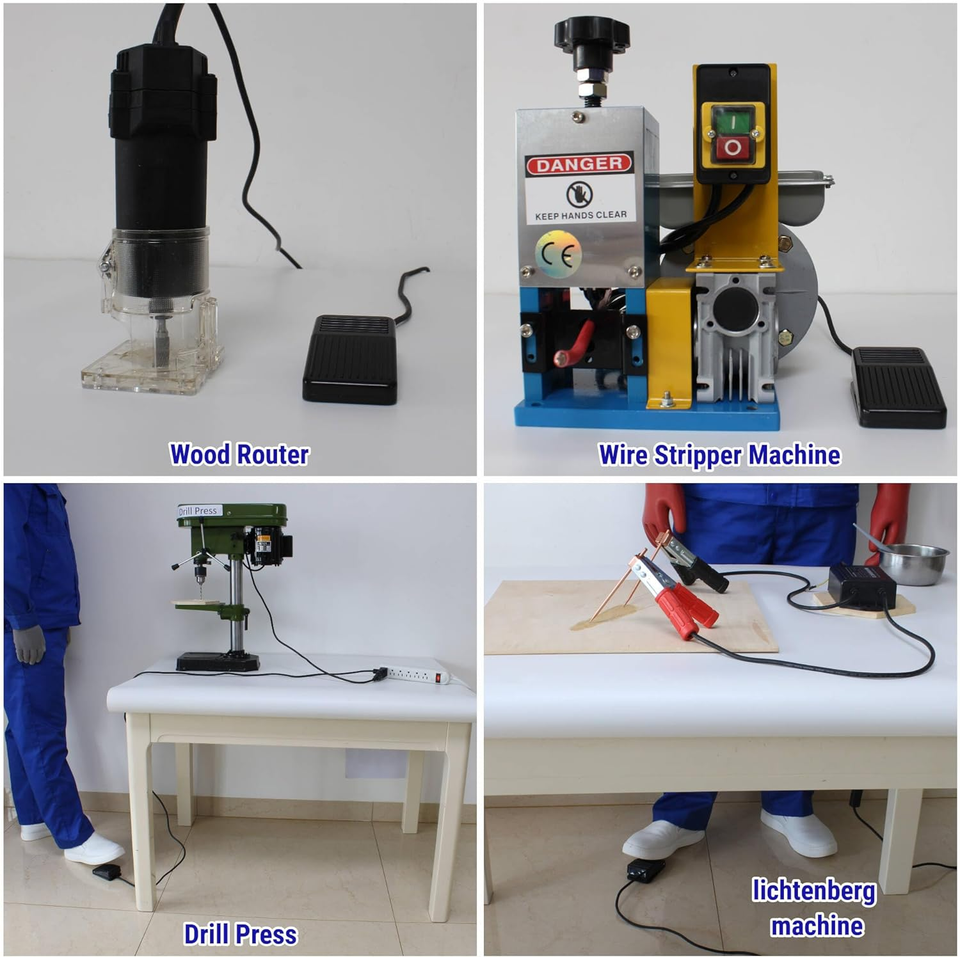 Foot Switch, Foot Operated Pedal Controller On/Off Power Switch ...