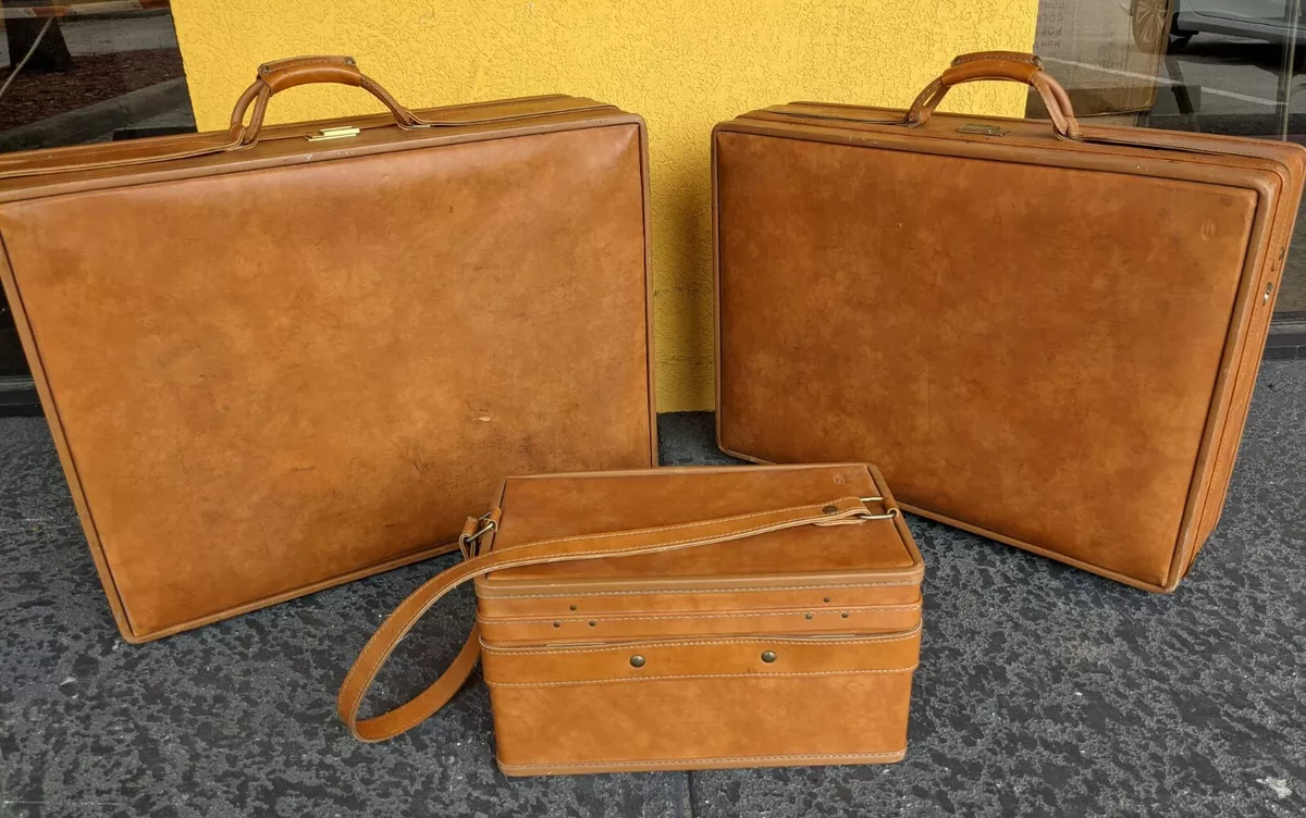 Vintage Hartmann Luggage Brown Belting Leather Briefcase