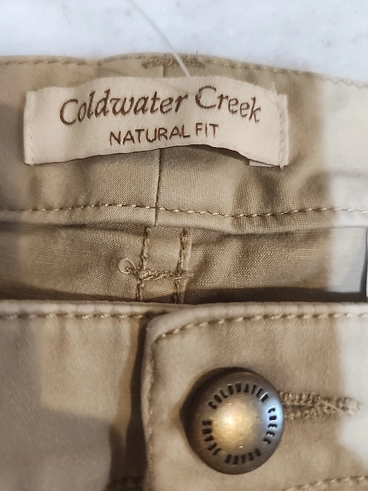 Pantalón Coldwater Creek Natural Fit Beige Talla 10 Excelente Estado Foto 4 de 4