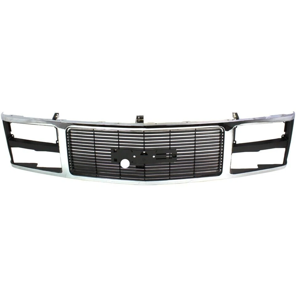 New Front Grille Chrome Black Insert Fits 1988-1993 GMC C1500 PICKUP GM1200229 Foto 4 de 4