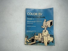 1973 Color-TV Field Service Guide Book Vol 4 Howard W Sams