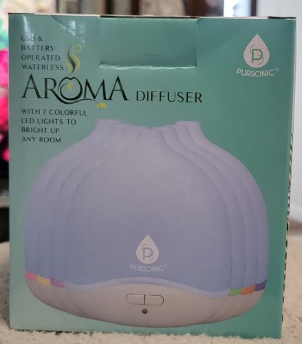 Pursonic USB & Battery Operated Waterless Aroma Diffuser - Picture 1 of 3