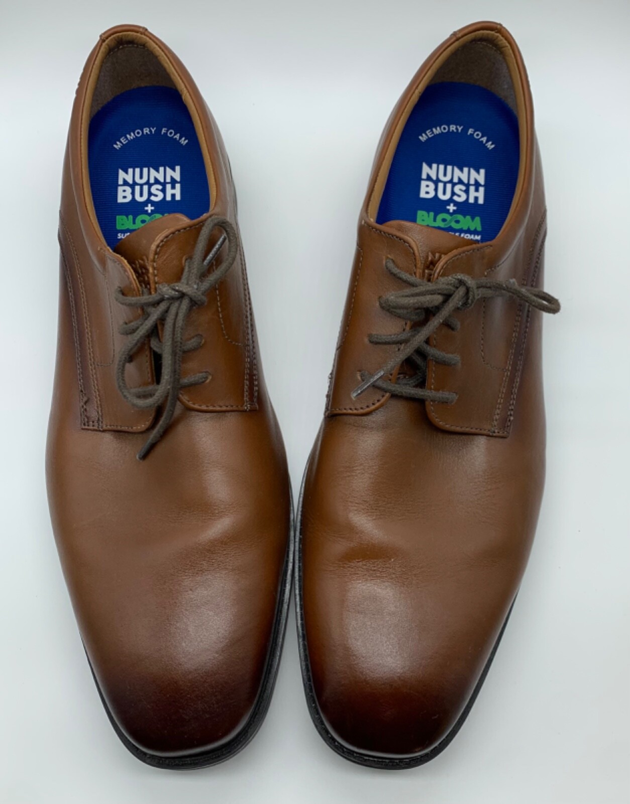 SAOLA Nunn Bush Baxter Oxford Cognac punta liscia uomo taglia 13