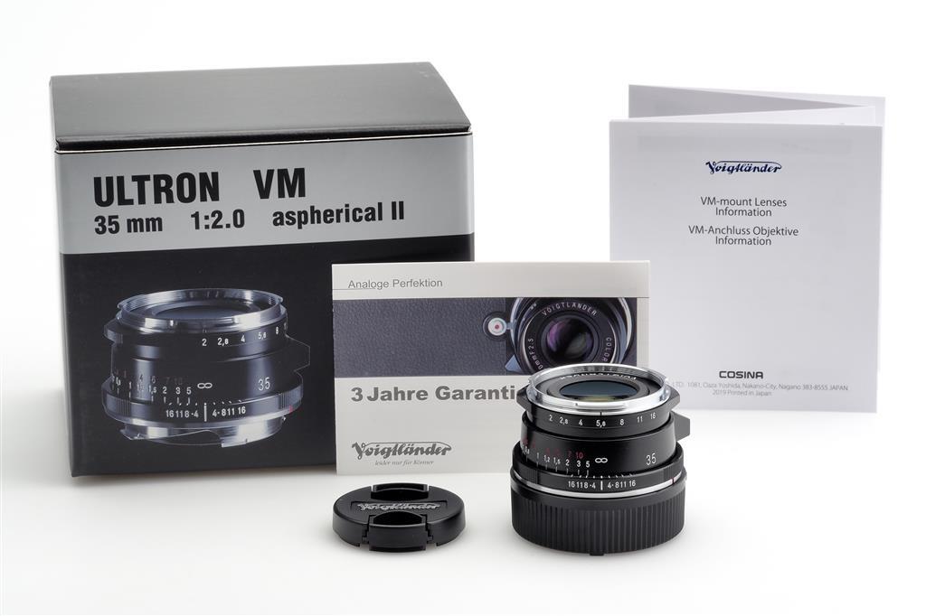 Voigtländer Ultron 2/35MM Asph. VM II Nero Per Leitz Leica M