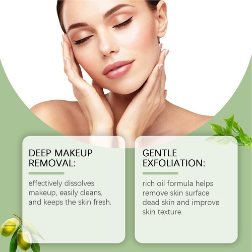 Green Tea Cleansing Oil 100ml Gentle Cleansing Oil for Makeup Facial Skin Clean - Picture 11 of 12