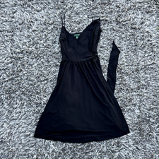 Lauren Ralph Lauren Womens Dress Provence Black Sleeveless Long Dress Size 8 NWT