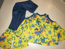 CURTAIN CALL GIRLS DANCE OUTFIT SET PANTS FULL TOP SEQUINS MEDIUM FLOWERS 1 XL