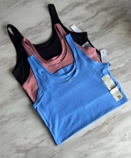 3 PACK NO BOUNDARIES Women Junior Scoop Cami Tank Top Stretch Soft XL 15-17 NEW
