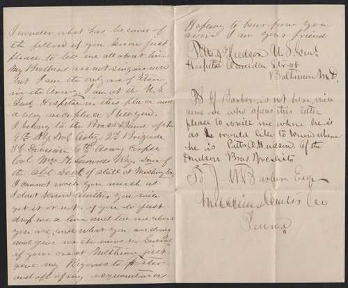 US Christian Commission soldier's letter Baltimore July 1864 and cover - Picture 2 of 2