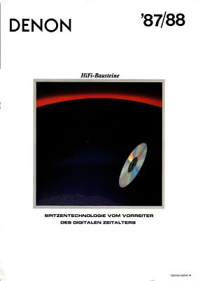 Denon HiFi Katalog 1987/88 POA-6600 POA-2200 PMA-900V