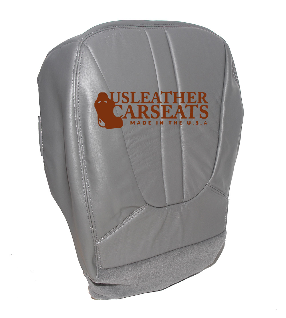2000 00 Ford Expedition Eddie Bauer Driver Side Bottom Leather Seat Cover Gray