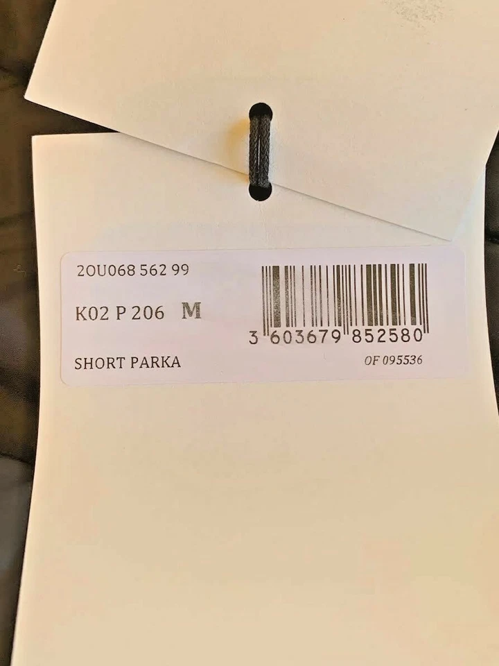 KENZO WOMEN'S SHORT PARKA/COAT /JACKET  W/REMOVABLE HOOD Sz M BLACK W/LOGO - Image 3 of 4