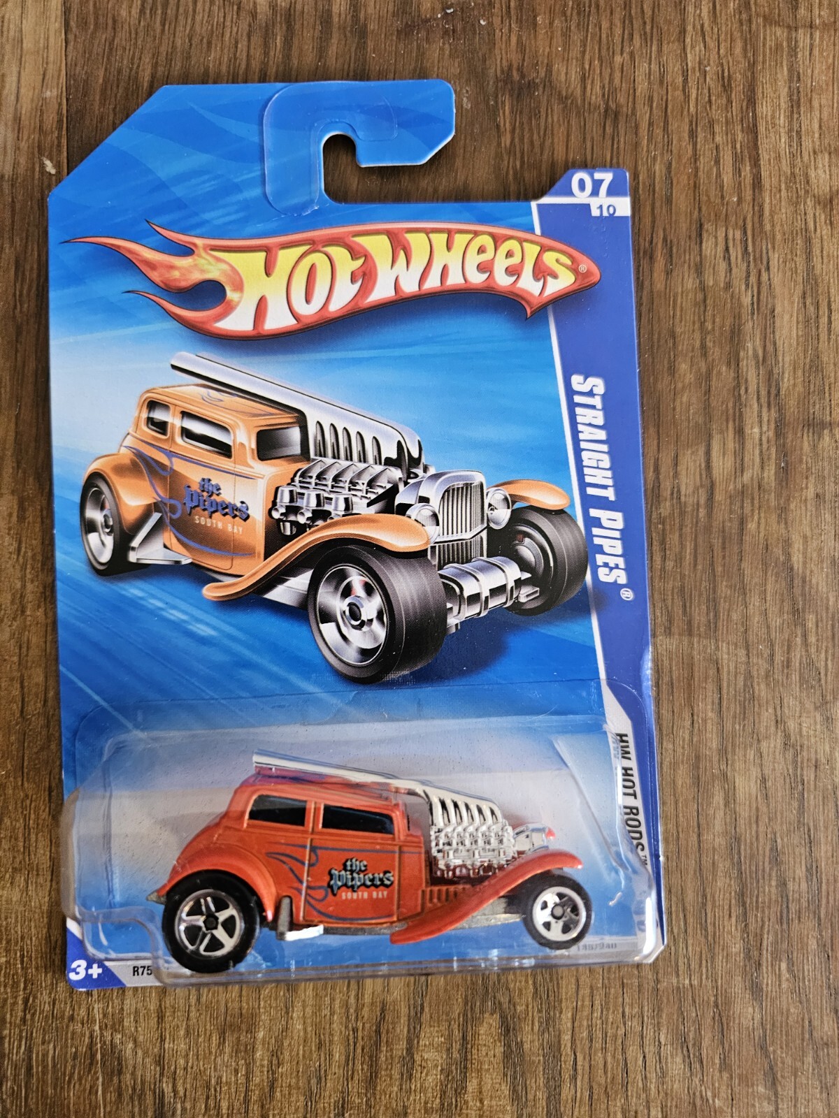 Hot Wheels 2010 HW Hot Rods; Straight Pipes; Orange