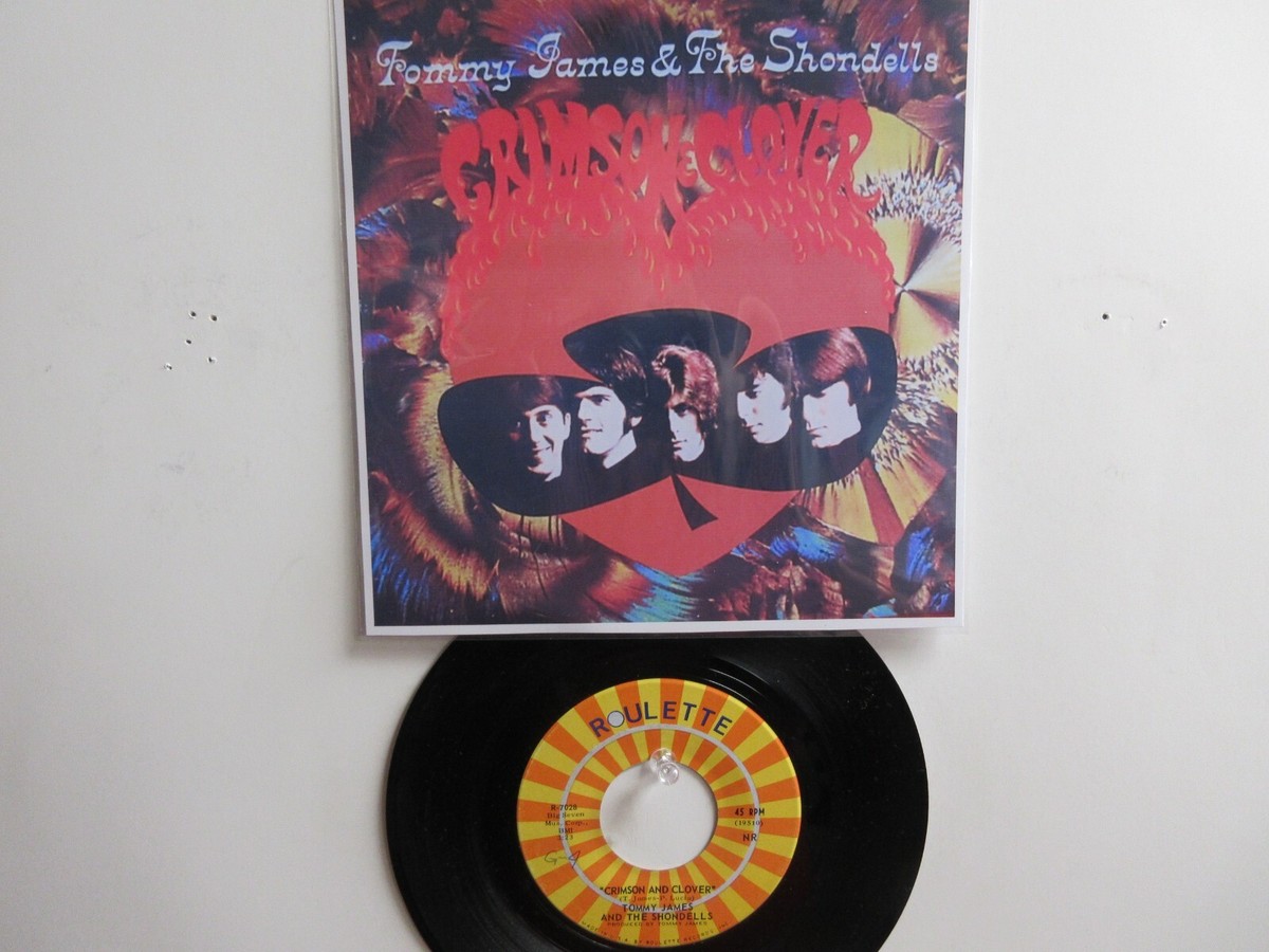 💥 ' TOMMY JAMES & SHONDELLS ' HIT 45 + PICTURE [ CRIMSON & CLOVER